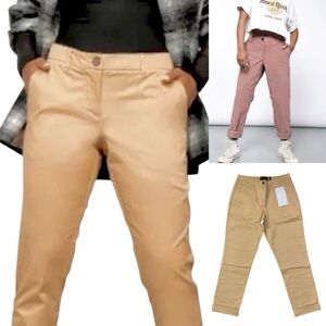 NWT Wildfang Essential Trouser Camel Khaki Tan